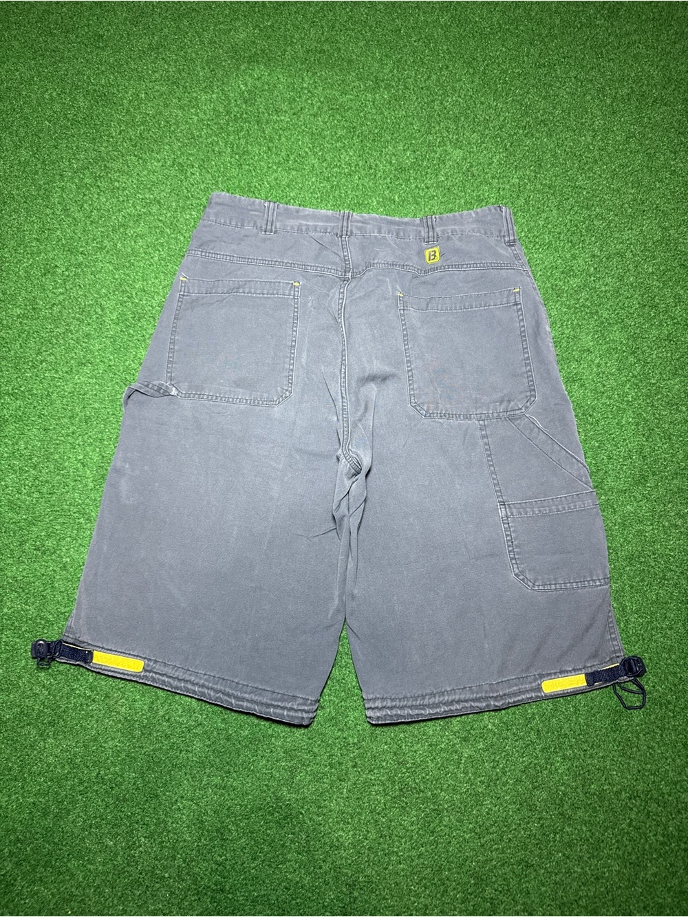 Bugle Boy Super Baggy Cargo Vintage 90s Shorts 34 14” Drawstring